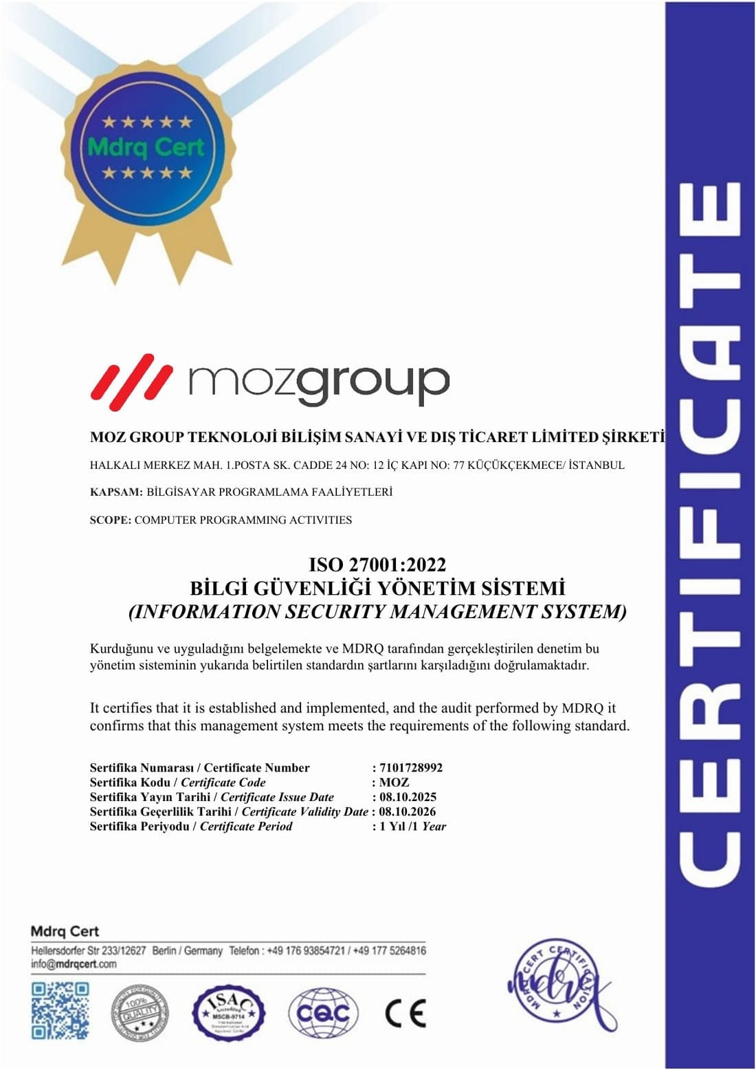 ISO/IEC 27001:2022 — Informationssicherheits-Managementsystem (7101728992)