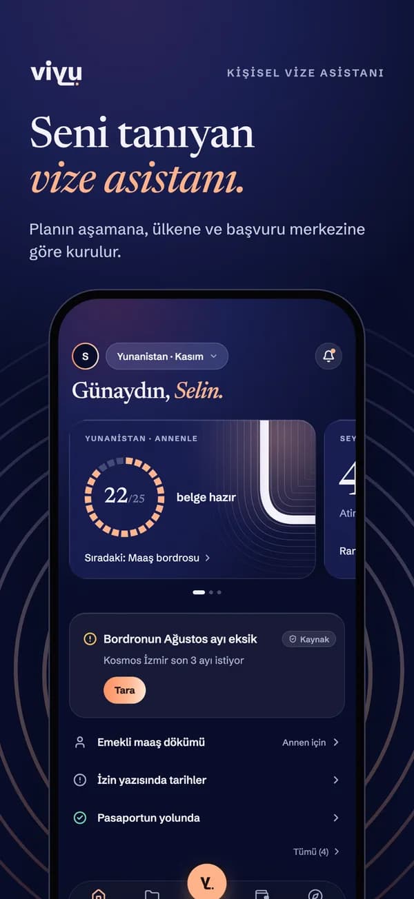 Viyu — Seyahat · vize asistanı